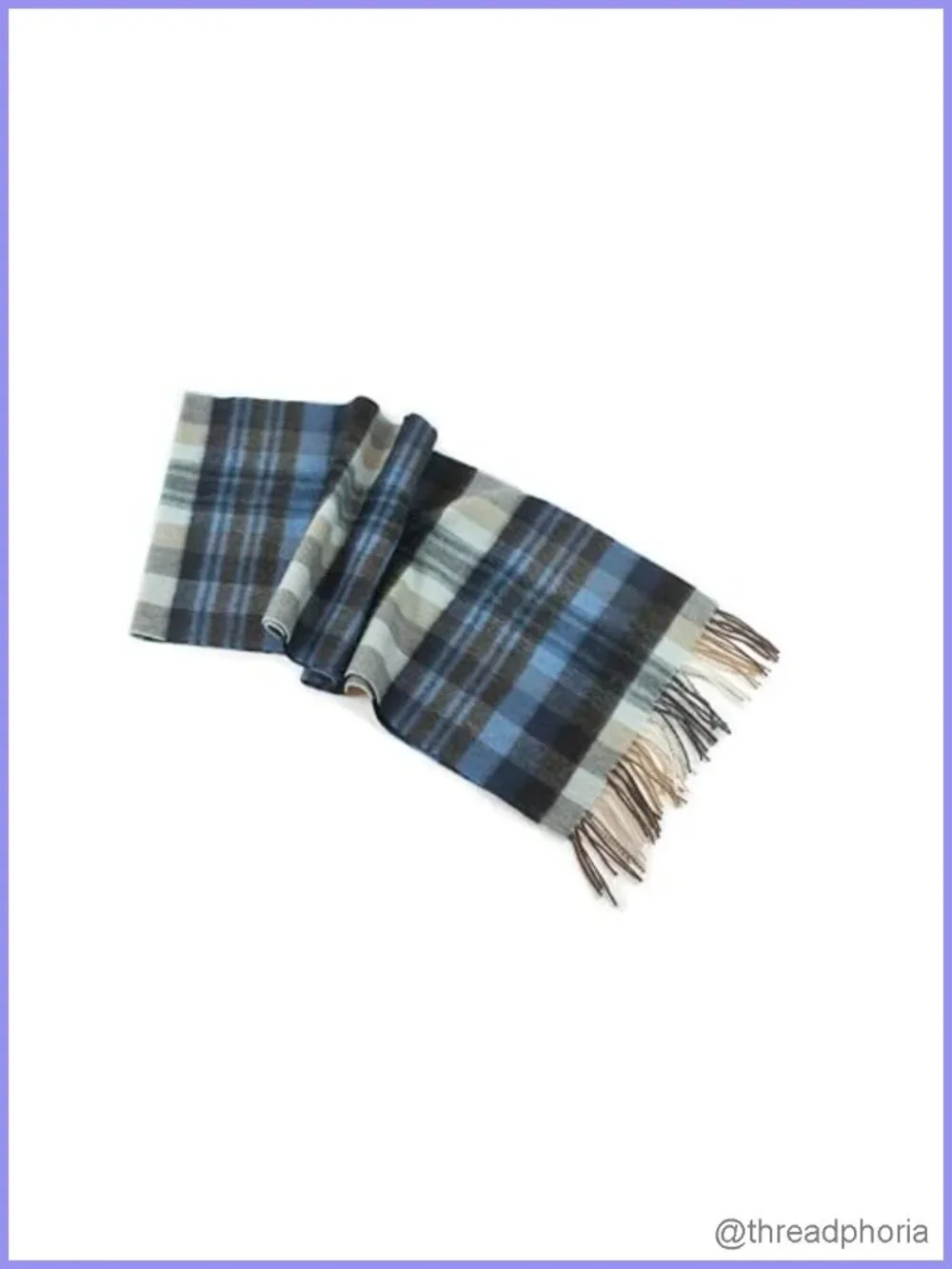 100% Lambswool Plaid Tartan Winter Scarf Soft Warm Cashmere Feel Unisex